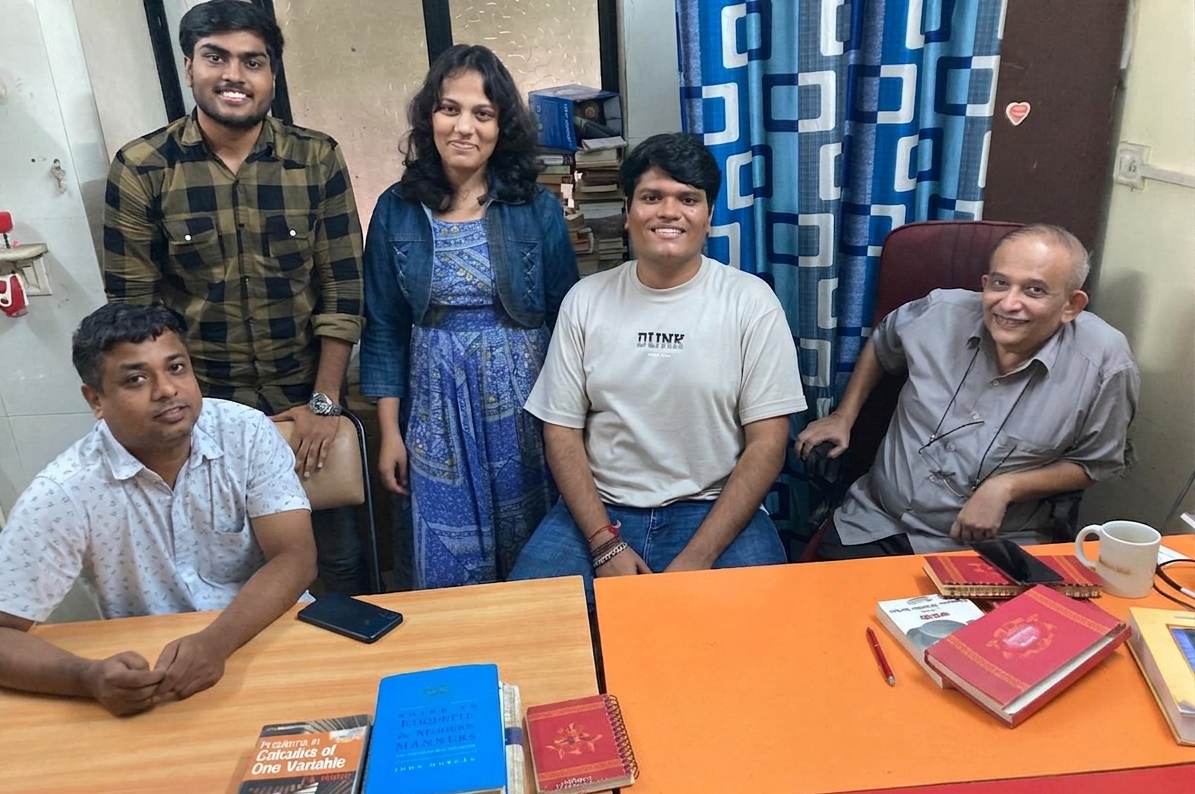 Chintan internship team at the office